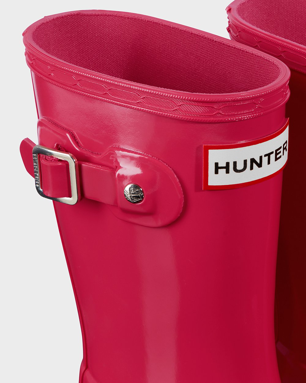 Kids Hunter Original Little Gloss | Rain Boots Pink | NZ-94352-WPDQ